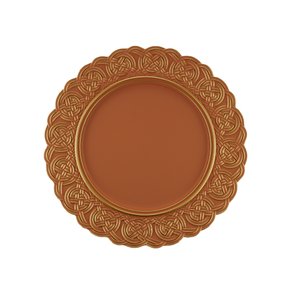 Sousplat de Plástico Bon Royal Decor Terracota 33 cm