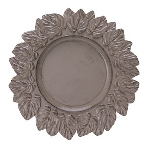 Sousplat Leaf Copa & Cia Taupe