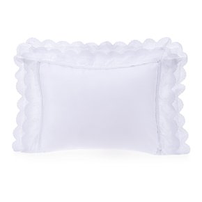 Super Fronha Romanza 300 Fios Trussardi Branco 50 x 90 cm