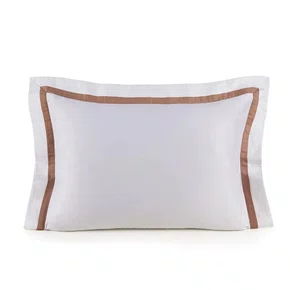 Super Fronha Vercelli 300 Fios Trussardi Branco/Vecchio 50 x 90