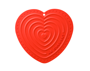 Suporte de Silicone Coração Le Creuset Vermelho 20 cm