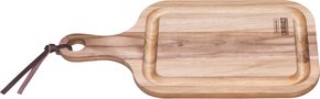 Tábua para Churasco em Madeira Teca com Cabo Tramontina 46 x 23 cm