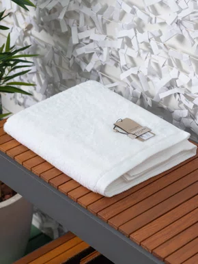 Toalha Banhão Modena 0,86 x 1,50 LCL Home By Trussardi Branca