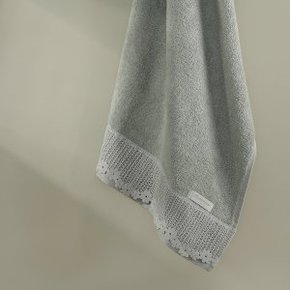Toalha de Banho Aya Buddemeyer Luxus Renda/Verde Pistachio 77 x 140 cm