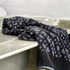 Toalha de Banho G Aveludada BMonogram Boss Home 90 x 150 cm