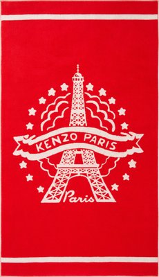 Toalha de Praia Keiffel Kenzo Vermelho 90 x 160 cm