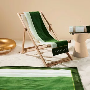 Toalha de Praia Moldura Trussardi + Bacio Di Latte Verde