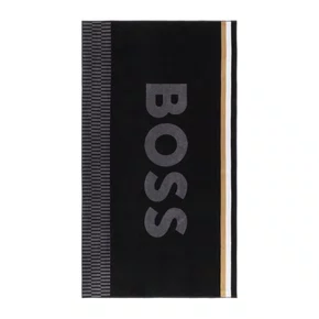 Toalha de Praia Vulcano Boss Home Preto 90 x 160 cm