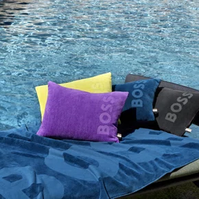 Toalha de Praia Zuma Boss Home Azul Pacífico 100cm x 180cm