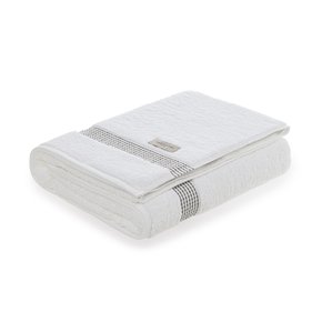 Toalha de Rosto Reali Trussardi Branco e Grigio 48cm x 80cm