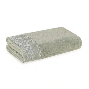 Toalha Lavabo Antonia Bordada 30x50 Karsten Mineral