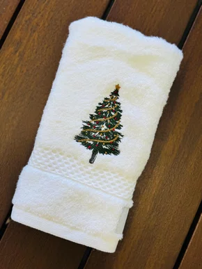 Toalha Lavabo Arvore de Natal 30x50 Buddemeyer