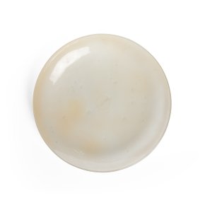 Travessa Baixa Em Vidro Mel 26 cm