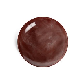 Travessa Baixa Em Vidro Tabaco 26 cm