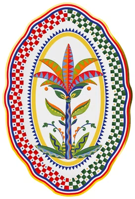 Travessa Oval em Porcelana Dolce Vita Baci Milano