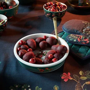 Travessa para Forno Redonda Winter Wonderland Pip Studio Verde 21cm