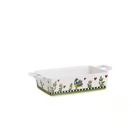 Travessa Retangular Cocoricó Egan Italy Verde 25,5 x 13 cm