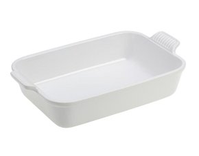 Travessa Retangular Heritage Le Creuset Branco 26cm