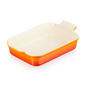Travessa Retangular Heritage Le Creuset Laranja 26 cm Travessa Retangular Heritage Le Creuset Laranja 26 cm