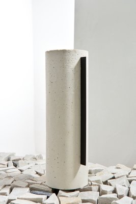 Vaso Alto Tag Branco Fosco Iludi Design 