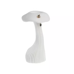 Vaso Cogumelo Sui Objetos Branco 19 cm
