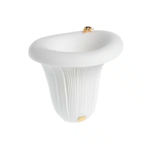 Vaso Cogumelos Sui Objetos Branco 11 cm