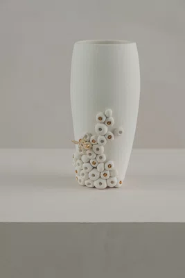 Vaso com Abelha Série Colmeia Atelier Le Motif 22 cm