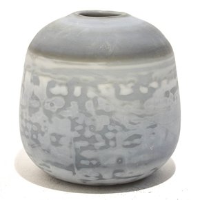 Vaso de Vidro Cinza Antica 18 x 20 cm