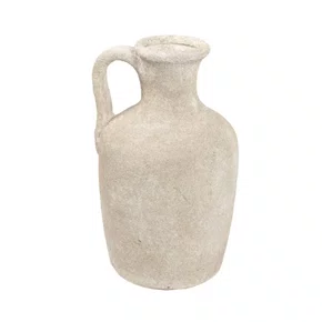 Vaso em Cerâmica Lucatti Cinza 26 x 14 cm