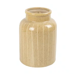 Vaso em Cerâmica Lucatti Creme 21 x 15 cm