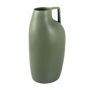 Vaso em Cerâmica Lucatti Verde Escuro 40 x 19 cm