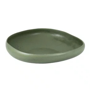Vaso em Cerâmica Lucatti Verde Escuro 7 x 34 cm