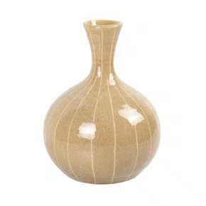 Vaso em Cerâmica Lucatti Marrom 23 x 18 cm