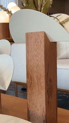 Vaso G Cangaço Iludi Design Natural e Branco Fosco