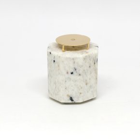 Vaso Itá Sol Prisma Nara Ota Branco