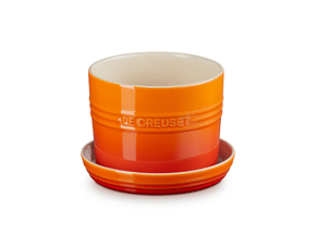 Vaso Para Ervas Com Bandeja Laranja Le Creuset 14 cm