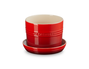 Vaso Para Ervas C/ Bandeja Vermelho Le Creuset 14CM