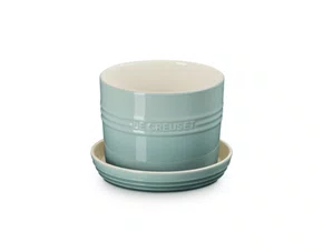 Vaso para Ervas com Bandeja Le Creuset Sea Salt 14 cm