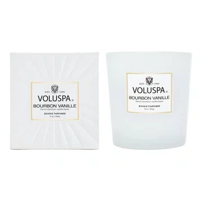 Vela Copo de Vidro Clássico 60H Bourbon Vanille Voluspa