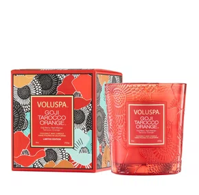 Vela Copo de Vidro Clássico 60H Edição 25º Aniversário Goji Tarocco Orange Voluspa