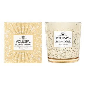 Vela Copo de Vidro Clássico Blond Tabac Voluspa 60 Horas