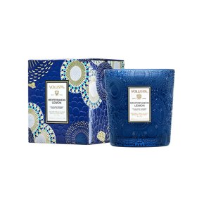 Vela Copo De Vidro Clássico Mediterranean Lemon 60horas Voluspa