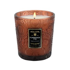 Vela Copo Vidro Forbidden Fig Voluspa 60 Horas