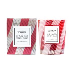 Vela Crushed Candy Cane Copo Trabalhado Voluspa 40 Horas