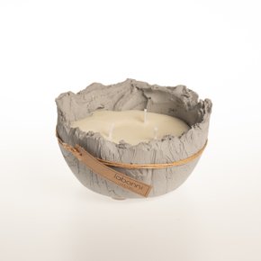 Vela Em Bowl P Concreto Grafite Labonni 20 x 10 cm