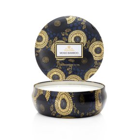 Vela Lata 3 Pavios Relevo Moso Bamboo Voluspa 60 Horas