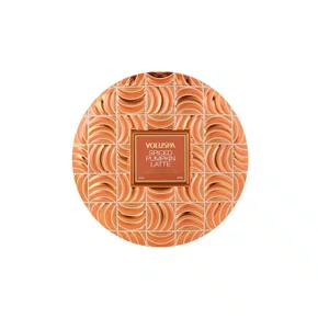 Vela Lata 3 Pavios Spiced Pumpkin Latte Voluspa 60 Horas