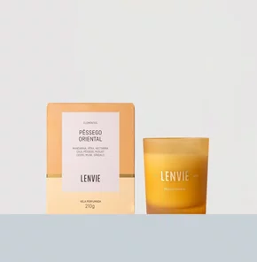 Vela Perfumada Pêssego Oriental Lenvie 210 g