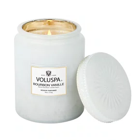 Vela Pote De Vidro Bourbon Vanille Voluspa 100 Horas