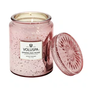 Vela Pote De Vidro Sparkling Rose Voluspa 100H